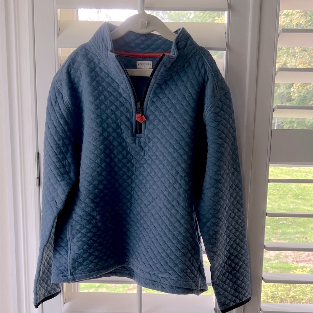 Crewcuts Cornflower Blue Quilted Half-Zip Pullover
